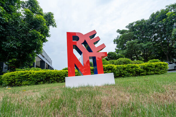 Stainless steel public art