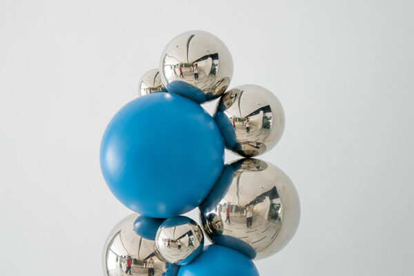 Stainless steel ball combination sculpture