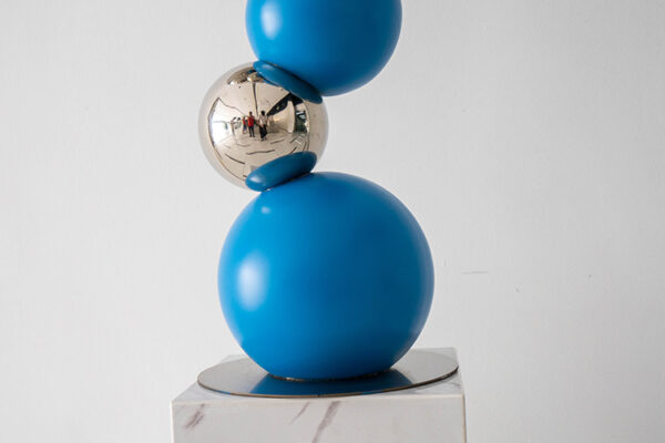 Stainless steel ball combination sculpture