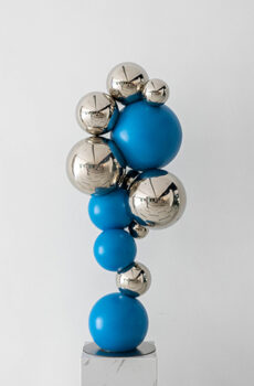 Stainless steel ball combination sculpture