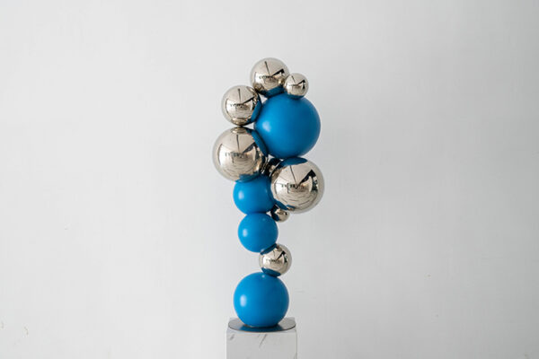 Stainless steel ball combination sculpture