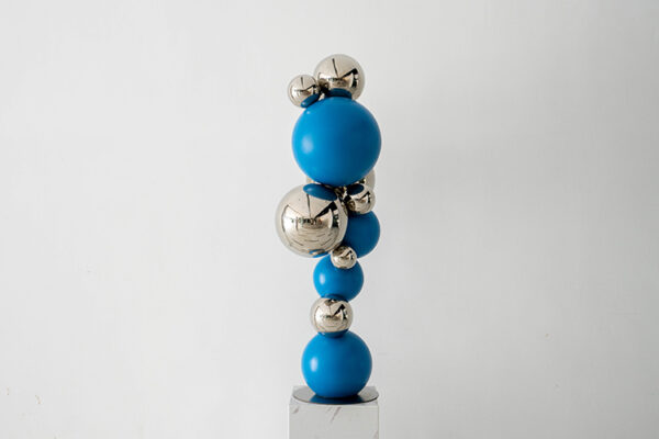 Stainless steel ball combination sculpture