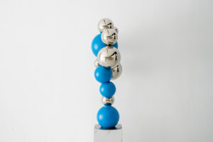 Stainless steel ball combination sculpture