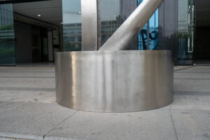 Stainless steel public art