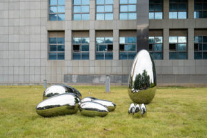 Stainless steel public art