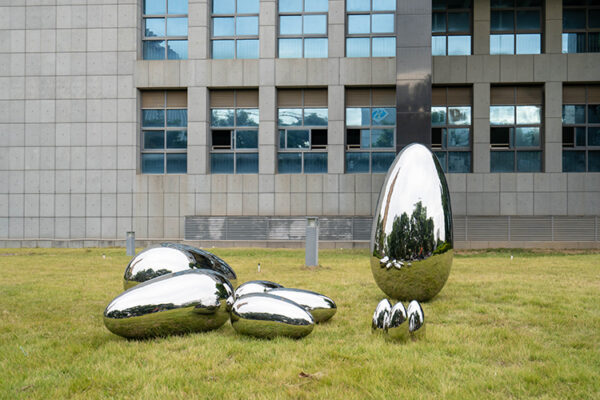 Stainless steel public art