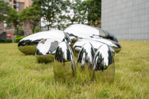 Stainless steel public art