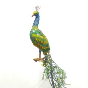 Peacock sculpture