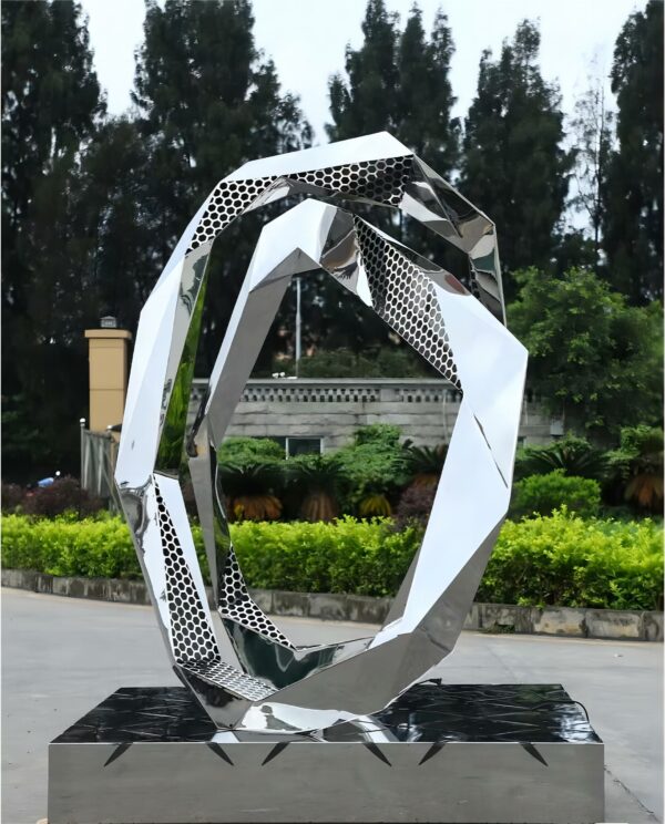 Stainless steel sculpture art