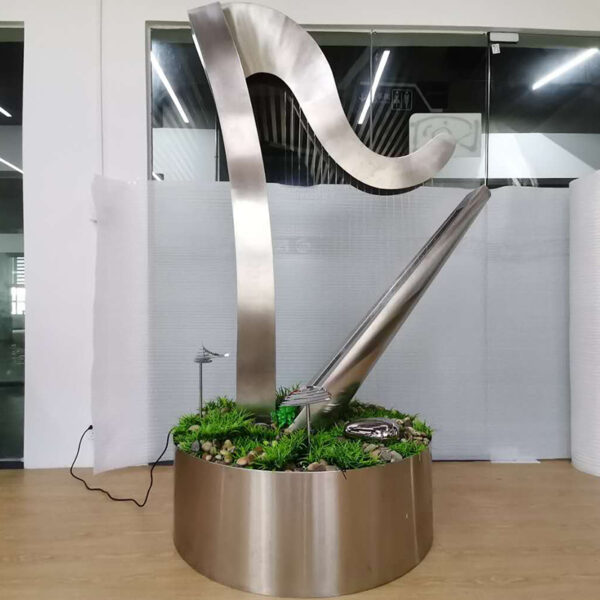 Stainless steel public art