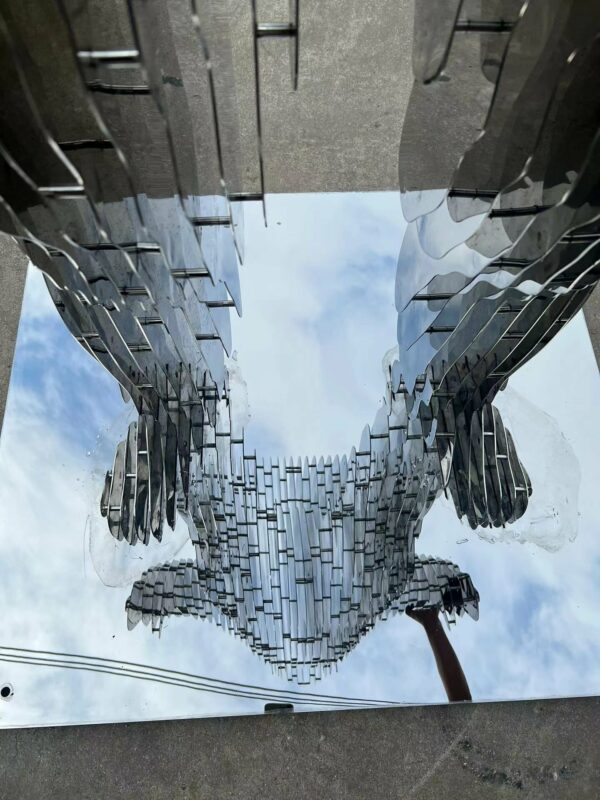 Stainless Steel Astronaut Sculpture