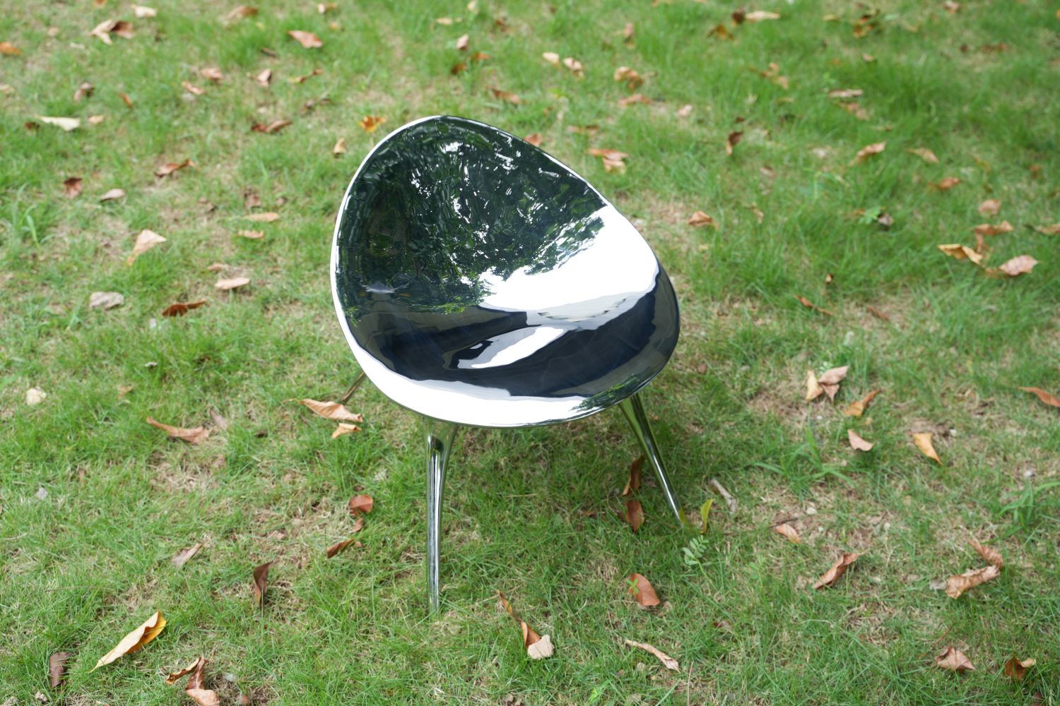 Mirror Art Chair - Customized Stainless Steel Sculpture